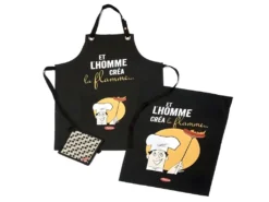 Set Barbecue Tablier Torchon Et Manique Adulte