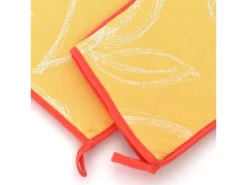 Set De Cuisine 2 Pièces : Gant De Cuisine Et Manique LINE Orange -Herman Miller Magasin linge de table 12198833