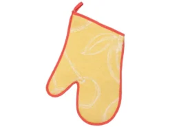 Set De Cuisine 2 Pièces : Gant De Cuisine Et Manique LINE Orange -Herman Miller Magasin linge de table 12198835