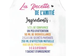 Tablier Adulte à Nouer - Recette De L'amitié -Herman Miller Magasin linge de table 12288495