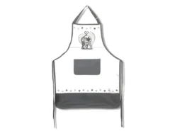 Tablier Adulte à Nouer Chats Amoureux Blanc Et Gris