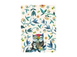 Torchon En Coton Décoré The Owl And Owlet Par Allen