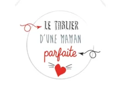 Tablier Adulte à Nouer - Le Tablier D'une Maman Parfaite -Herman Miller Magasin linge de table 12562075