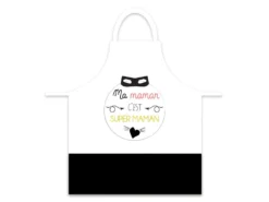 Tablier Adulte à Nouer - Ma Maman C'est Super Maman