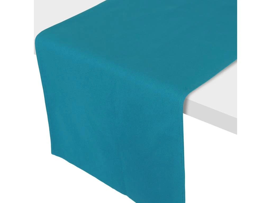 Chemin De Table 45X150 Cm DIABOLO Bleu Canard Traitement Teflon 1 Chemin De Table 45X150 Cm DIABOLO Bleu Canard Traitement Teflon