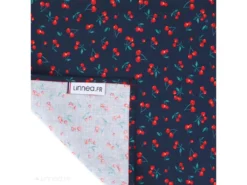 Chemin De Table Enduit 45x150 Cm CERISES Bleu Marine -Herman Miller Magasin linge de table 12645529