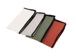 Lot De 4 Serviettes De Table En Coton Et Lin - 45 X 45 Cm - Terracotta - BORINA -Herman Miller Magasin linge de table 13181739