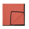 Lot De 4 Serviettes De Table En Coton Et Lin - 45 X 45 Cm - Terracotta - BORINA