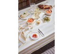 Serviette De Table Rayée En Coton Organique Living -Herman Miller Magasin linge de table 13199617