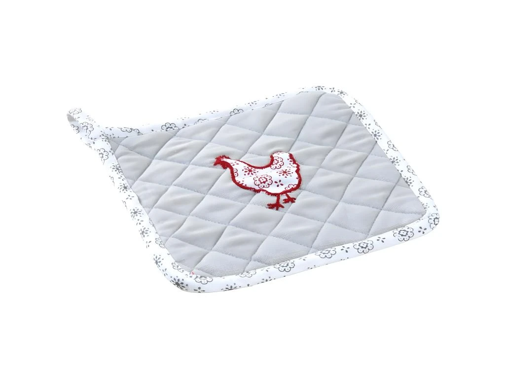 Manique De Cuisine En Coton Et Lin Poule 1 Manique De Cuisine En Coton Et Lin Poule