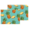Set De Table En Vinyle Ananas Lot De 6