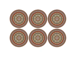 Set De Table Rond Mandala 38 Cm (Lot De 6) Coloré