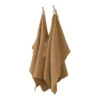 Lot De 2 Essuie-mains "Gaïa" 50 X 70 Cm "Gaze De Coton" - Couleur: Gaïa Camel