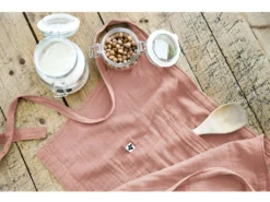 Tablier De Chef "Gaïa" 45 X 80 Cm "Gaze De Coton" - Couleur: Gaïa Rose Pêche -Herman Miller Magasin linge de table 13678675