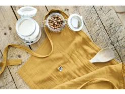 Tablier De Chef "Gaïa" 45 X 80 Cm "Gaze De Coton" - Couleur: Gaïa Safran -Herman Miller Magasin linge de table 13678683