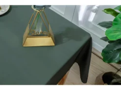 Nappe Antitache Unie Kaki Rectangulaire 145 X 240 Cm -Herman Miller Magasin linge de table 13681123