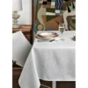 Nappe Anti Tache Rectangulaire "Paillette" 145 X 300 Cm (8 à 12 Couverts) - Couleur: Blanc