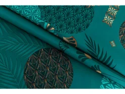 Nappe Anti Tache Rectangulaire "Vickye" 145 X 240 Cm (6 à 10 Couverts) - Couleur: Bleu Paon -Herman Miller Magasin linge de table 13681151