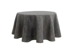 Nappe Anti Tache Unie Anthracite Ronde 160 Cm -Herman Miller Magasin linge de table 13681281