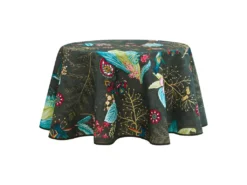 Nappe Anti Tache Ronde "Colibri" 160 Cm (4 à 6 Couverts) - Couleur: Anthracite -Herman Miller Magasin linge de table 13681335