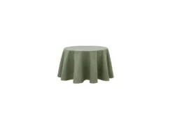 Nappe Antitache Unie Kaki Ronde 160 Cm -Herman Miller Magasin linge de table 13681351