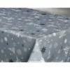 Nappe Anti Tache Rectangulaire "Sapin" 145 X 300 Cm (8 à 12 Couverts) - Couleur: Gris