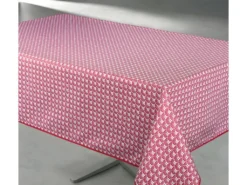 Nappe Antitache Imprimée Manon Rectangulaire 145 X 240 Cm - Couleur: Rouge