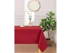 Nappe Antitache Unie Rouge Rectangulaire 145 X 240 Cm