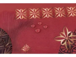 Nappe Anti Tache Ronde "Vickye" 160 Cm (4 à 6 Couverts) - Couleur: Rouge -Herman Miller Magasin linge de table 13681751