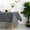 Nappe Antitache Unie Anthracite Rectangulaire 145 X 240 Cm