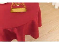 Nappe Antitache Unie Rouge Ronde 160 Cm -Herman Miller Magasin linge de table 13681799