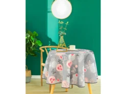Nappe Anti Tache Ronde "Suzy" 160 Cm (4 à 6 Couverts)