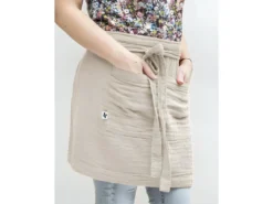 Tablier De Chef "Gaïa" 45 X 80 Cm "Gaze De Coton" - Couleur: Gaïa Pampa