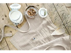 Tablier De Chef "Gaïa" 45 X 80 Cm "Gaze De Coton" - Couleur: Gaïa Pampa -Herman Miller Magasin linge de table 13684235