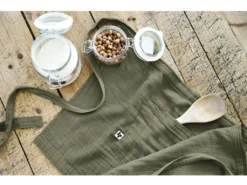 Tablier De Chef "Gaïa" 45 X 80 Cm "Gaze De Coton" - Couleur: Gaïa Romarin -Herman Miller Magasin linge de table 13684273