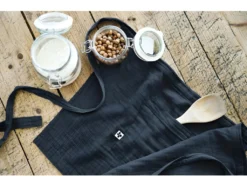 Tablier De Chef "Gaïa" 45 X 80 Cm "Gaze De Coton" - Couleur: Gaïa Minuit -Herman Miller Magasin linge de table 13684283