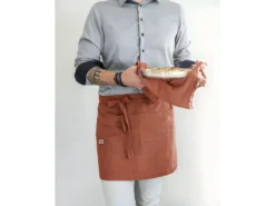 Tablier De Chef "Gaïa" 45 X 80 Cm "Gaze De Coton" - Couleur: Gaïa Terracotta -Herman Miller Magasin linge de table 13684301