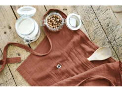 Tablier De Chef "Gaïa" 45 X 80 Cm "Gaze De Coton" - Couleur: Gaïa Terracotta -Herman Miller Magasin linge de table 13684303