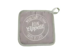 Set Tablie, Gant Et Manique Blanc BON APPETIT -Herman Miller Magasin linge de table 14007589