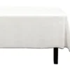 Nappe En Coton Et Lin à Bordure Noire - 170 X 300 Cm - Blanc Cassé - BORINA