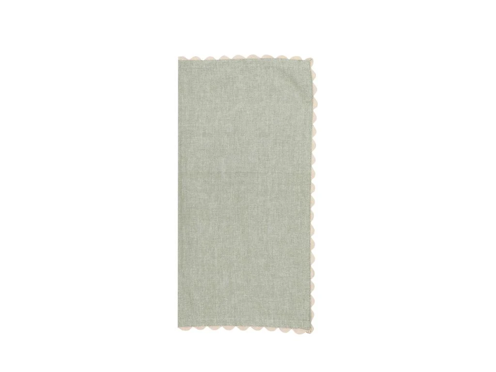 Ensemble Nappe + 4 Serviettes De Table En Coton - Bordure Beige - Vert - 140 X 240 Cm - LOANIA 7 Ensemble Nappe + 4 Serviettes De Table En Coton - Bordure Beige - Vert - 140 X 240 Cm - LOANIA – Image 7