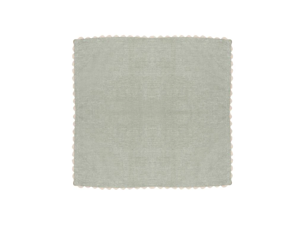 Ensemble Nappe + 4 Serviettes De Table En Coton - Bordure Beige - Vert - 140 X 240 Cm - LOANIA 6 Ensemble Nappe + 4 Serviettes De Table En Coton - Bordure Beige - Vert - 140 X 240 Cm - LOANIA – Image 6