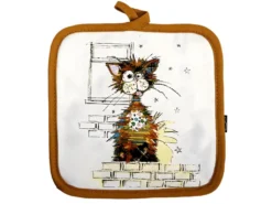 Gant Et Manique En Coton Chat Ziggy -Herman Miller Magasin linge de table 15112241