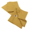 OUREA - Lot De 3 Serviettes 40x40cm Gaze De Coton Safran