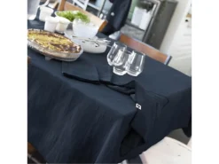 OUREA - Lot De 3 Serviettes 40x40cm Gaze De Coton Minuit -Herman Miller Magasin linge de table 15854051