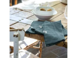 OUREA - Lot De 3 Serviettes 40x40cm Gaze De Coton Canard -Herman Miller Magasin linge de table 15854075