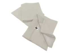 OUREA - Lot De 3 Serviettes 40x40cm Gaze De Coton Pampa