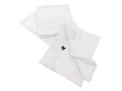 OUREA - Lot De 3 Serviettes 40x40cm Gaze De Coton Chantilly