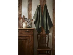 MARGAUX - Lot De 2 Torchons Essuie-vaisselle 50x70cm Lin Lavé Thym -Herman Miller Magasin linge de table 15912441