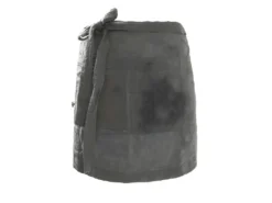 OUREA - Demi-Tablier Avec Double Poche Gaze De Coton Granit